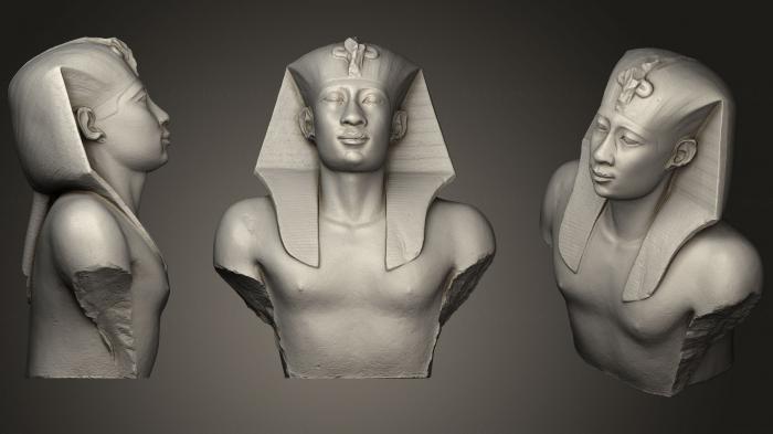 نموذج ثلاثي الأبعاد لآلة CNC التماثيل والنقوش المصرية فرعون بوست